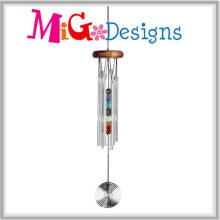 Siete diferentes colores de piedra Popular metal Wind Chime